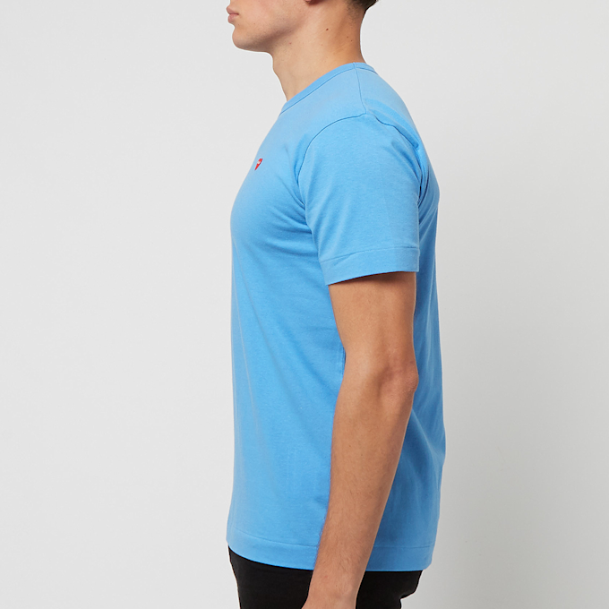 Comme des Garcons Play Blue Red Heart T-Shirt blau 77075 3