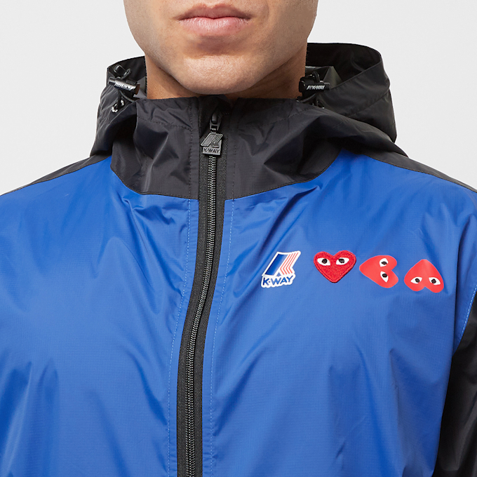 Comme des Garcons Play K-Way Full Zip Jacket blau 81010 5