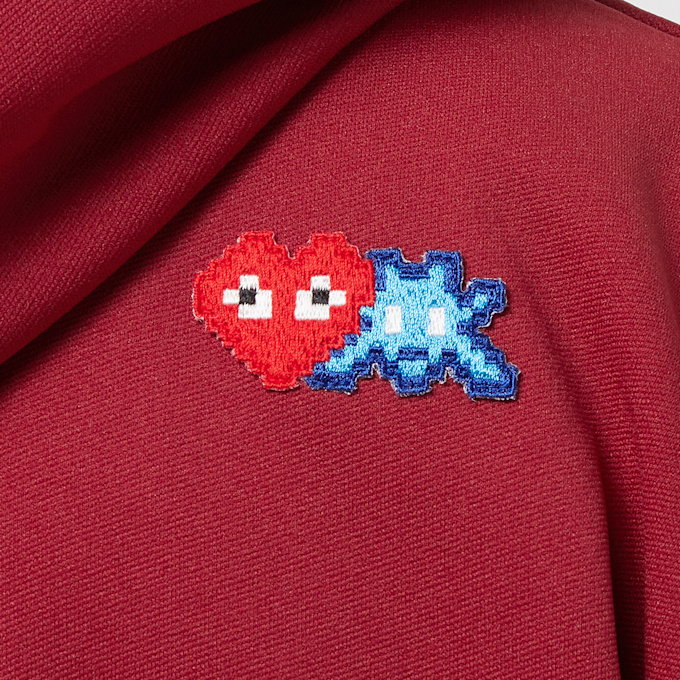 Comme des Garcons Play x The Artist Invader Hooded Zip Sweatshirt red 81357 6