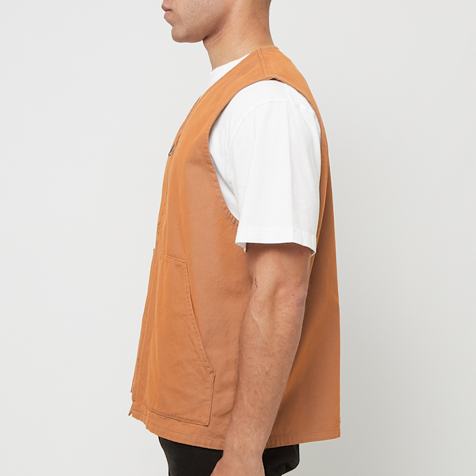 Beams Plus Work Zip Vest Canvas beige 82854 3