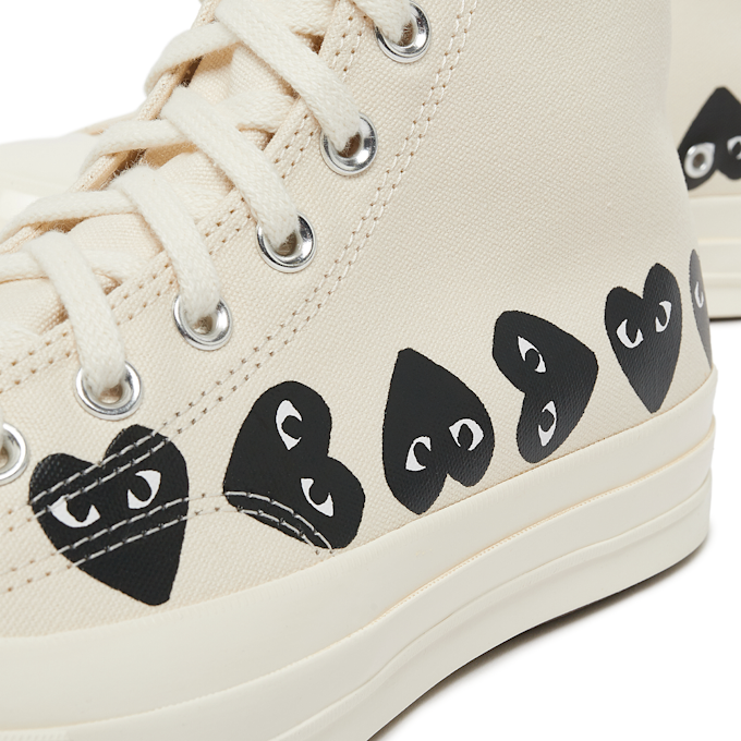 Comme des Garcons Play&nbsp; Multi Heart Chuck Taylor All Star '70 High beige 83189 5