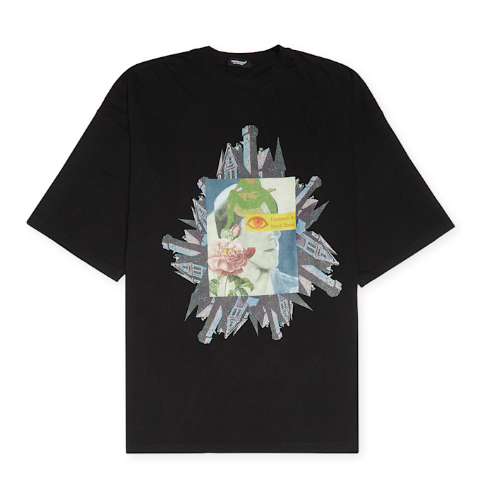 UNDERCOVER Tee Castle Collage zwart 83501 1
