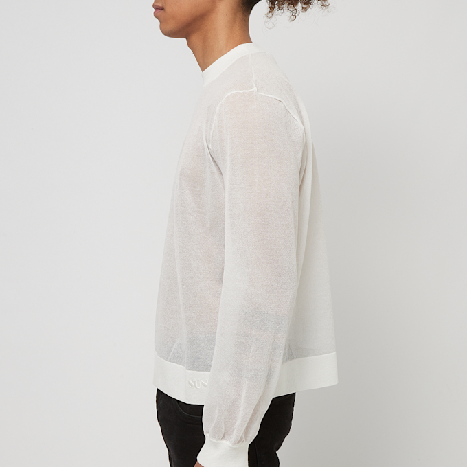 Sunnei Fine Japnese Rib Knit Longsleeve wit 83614 3