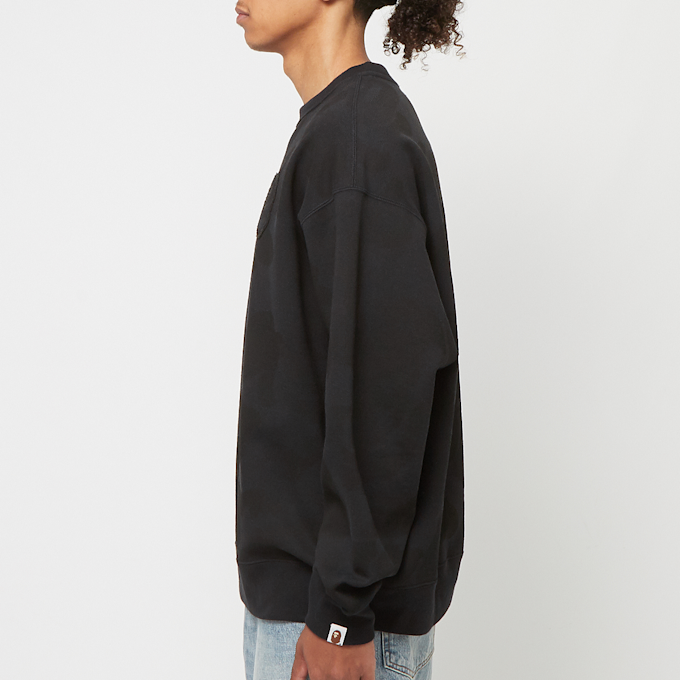 A Bathing Ape&nbsp; Ink Camo Ape Head Badge Crewneck noir 83795 3