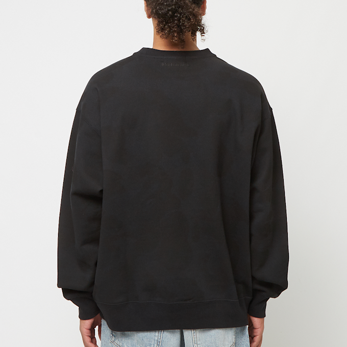 A Bathing Ape Ink Camo Ape Head Badge Crewneck black 83795 4