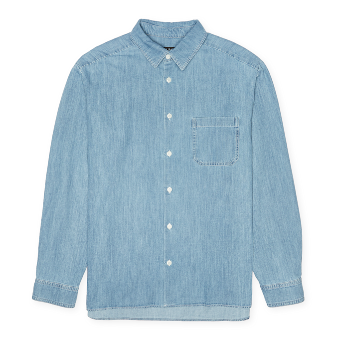 A.P.C. Math Shirt blau 84089 1