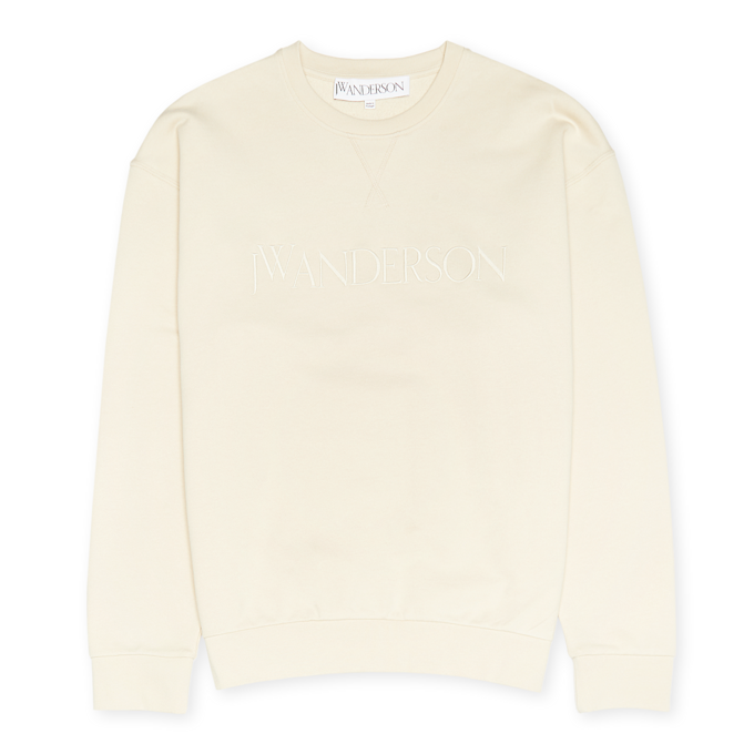 J. W. Anderson Logo Embroidery Sweatshirt beige 84340 1
