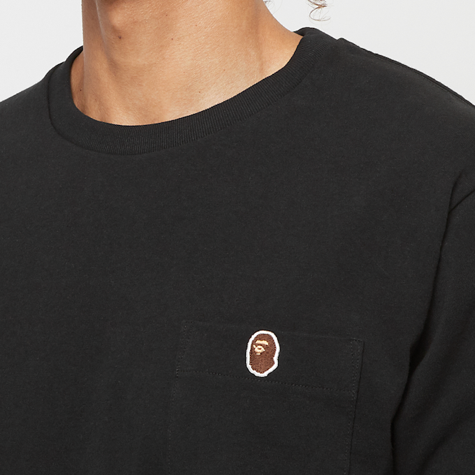 A Bathing Ape One Point Garment Dyed Pocket T-Shirt black 84415 5