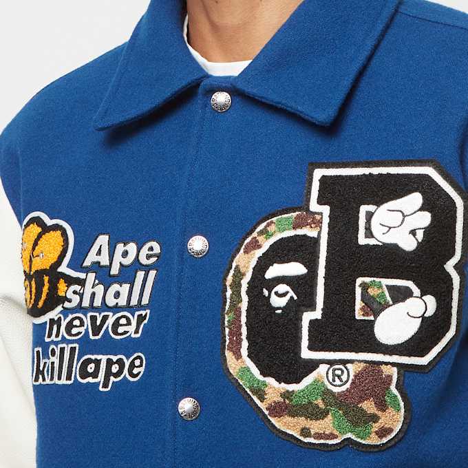 A Bathing Ape Varsity Jacket blauw 84739 5