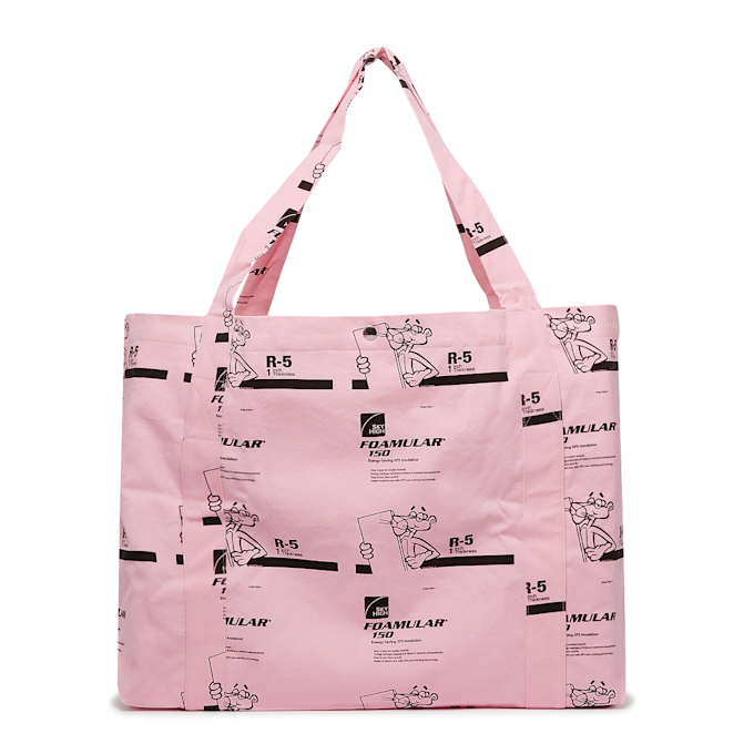 Sky High Farm Insulation Print Tote Bag Woven Pink 90506 3