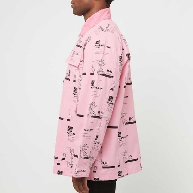 Sky High Farm Insulation Print Chore Coat Woven rosa 90287 3