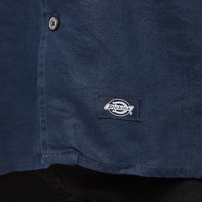 Dickies Linen Shortsleeve Work Shirt blau 89615 6