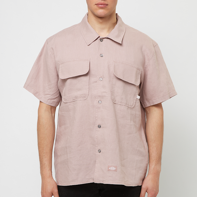 Dickies Linen Shortsleeve Work Shirt rosa 86956 2