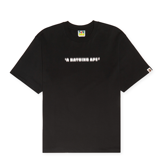 A Bathing Ape Pixal Logo Relaxed Fit Tee zwart 90140 1