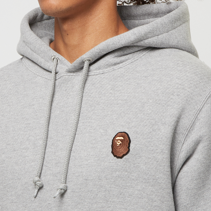 A Bathing Ape One Point Pullover Hoodie gris 87072 5