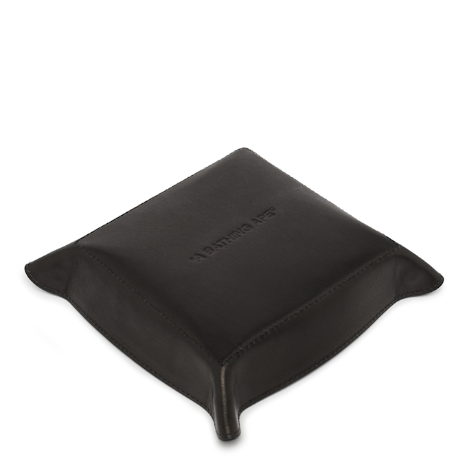 A Bathing Ape Embossed Leather Tray M M zwart 90806 4