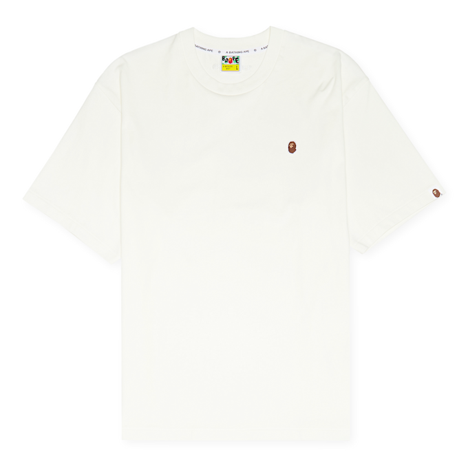 A Bathing Ape One Point Relaxed Fit Tee beige 87080 1
