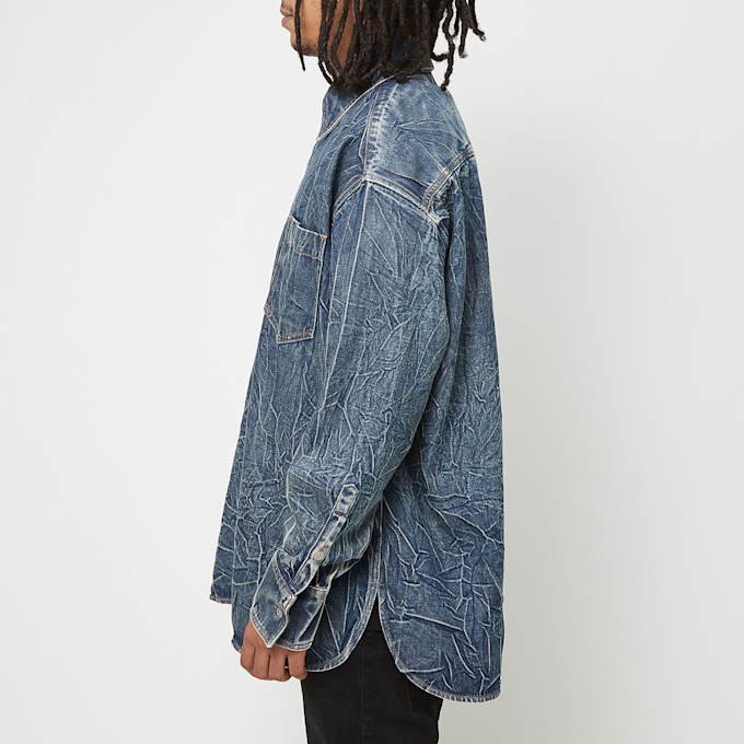 MM6 Maison Margiela Long-Sleeved denim Shirt blauw 87105 3