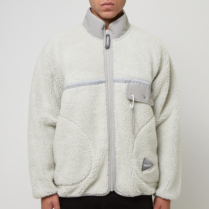 Gramicci x And Wander JQ Tape Fleece Jacket grau 87143 2