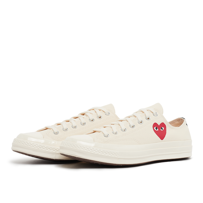 Comme des Garcons Play Small Red Heart Chuck Taylor All Star '70 Low beige 87160 1