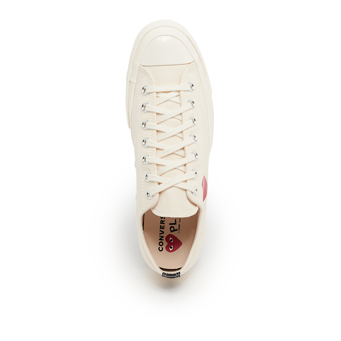 Comme des Garcons Play Small Red Heart Chuck Taylor All Star '70 Low beige 87160 4