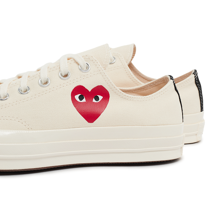 Comme des Garcons Play Small Red Heart Chuck Taylor All Star '70 Low beige 87160 5