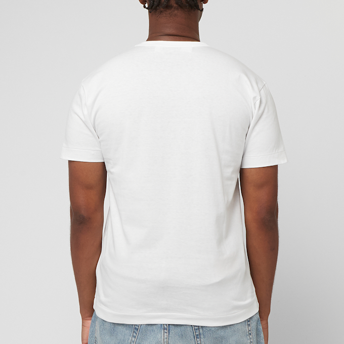 Comme des Garcons Play&nbsp; Small Red Heart T-Shirt White blanc 88646 4