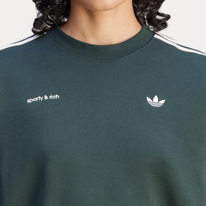 adidas Originals x Sporty & Rich Wmns Collegiate Pack Sweatshirt grün 84678 5