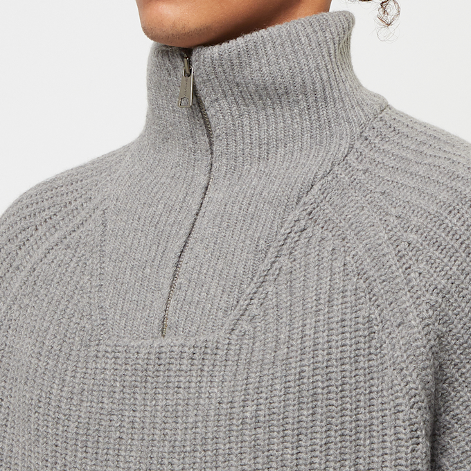 Carhartt WIP Marlon Half Zip Sweater grey 89685 5