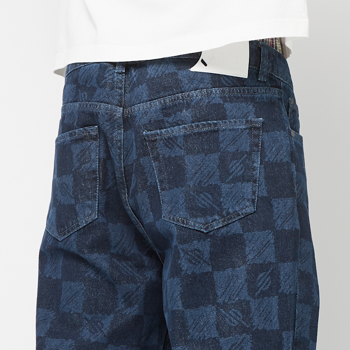 Daily Paper Kibo Check Jacquard Jeans bleu 85485 6