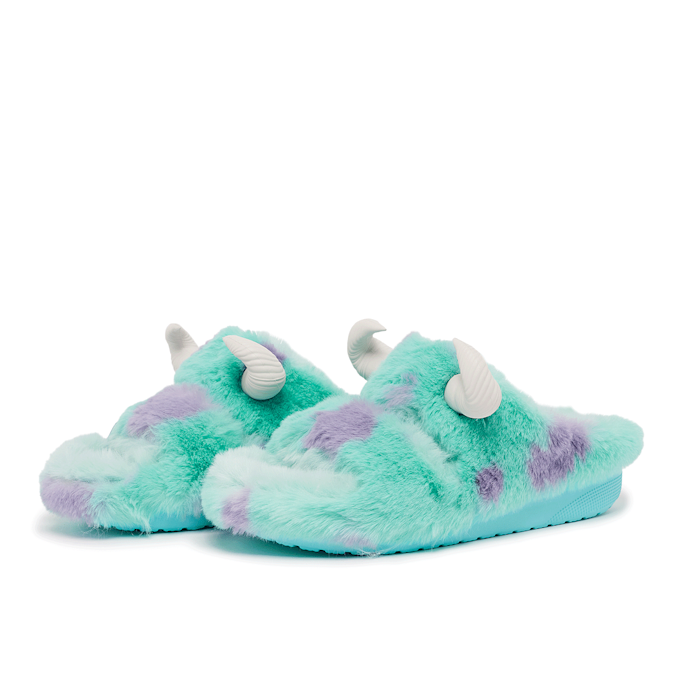 Crocs x Monsters Inc. Classic Cozzzy Sandal "Sulley" turquoise 86450 1