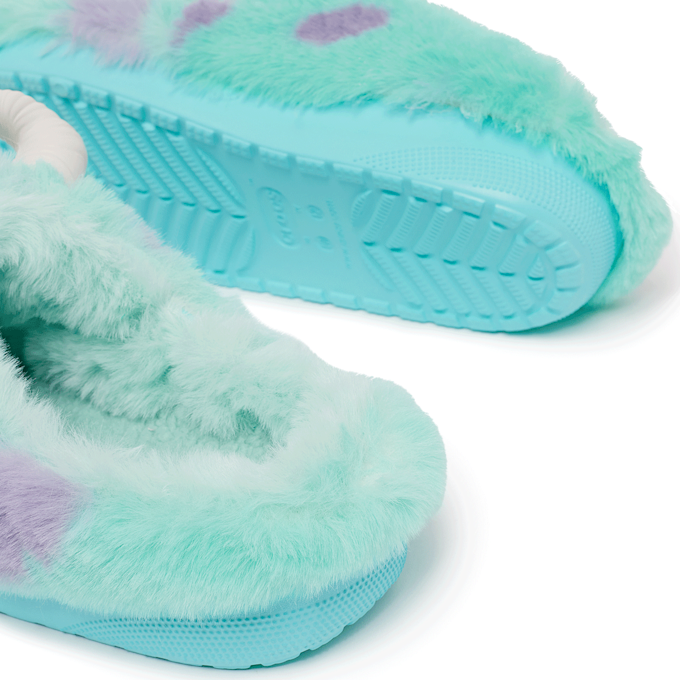Crocs x Monsters Inc. Classic Cozzzy Sandal "Sulley" turquoise 86450 7