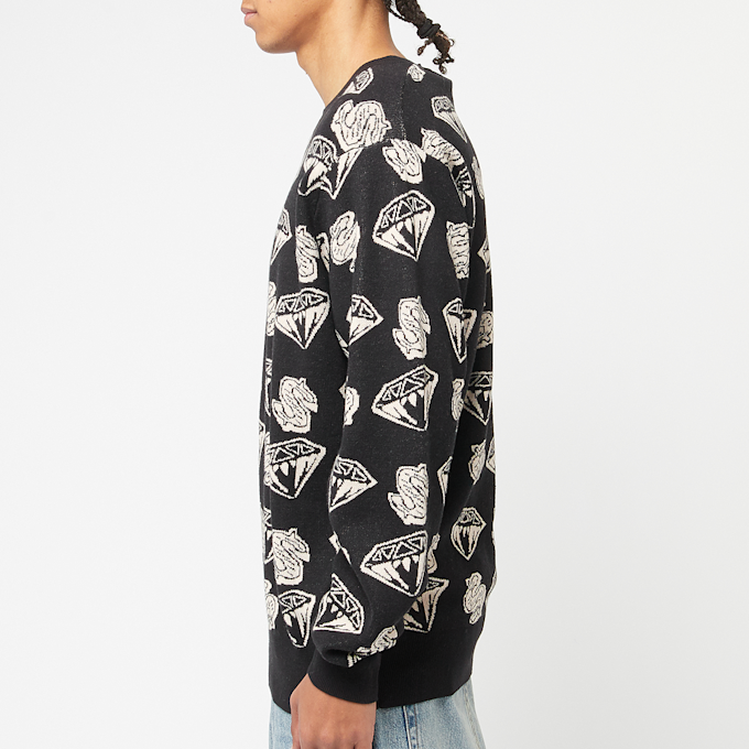 Billionaire Boys Club Diamonds & Dollars Knit Jumper schwarz 86287 3