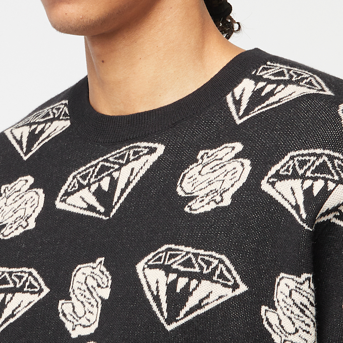 Billionaire Boys Club Diamonds & Dollars Knit Jumper black 86287 5