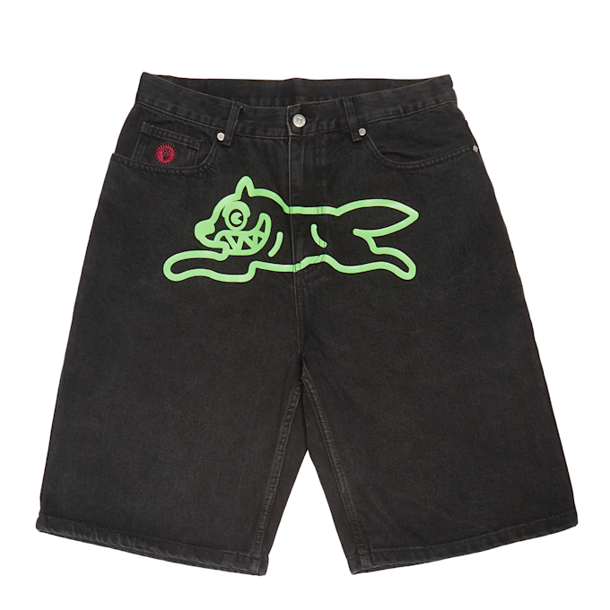 ICECREAM Running Dog Denim Shorts black 86270 1