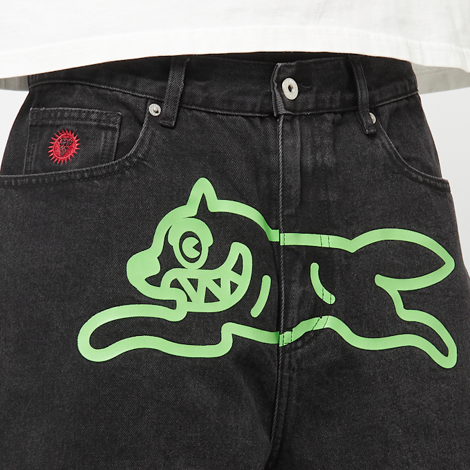 ICECREAM Running Dog Denim Shorts black 86270 6