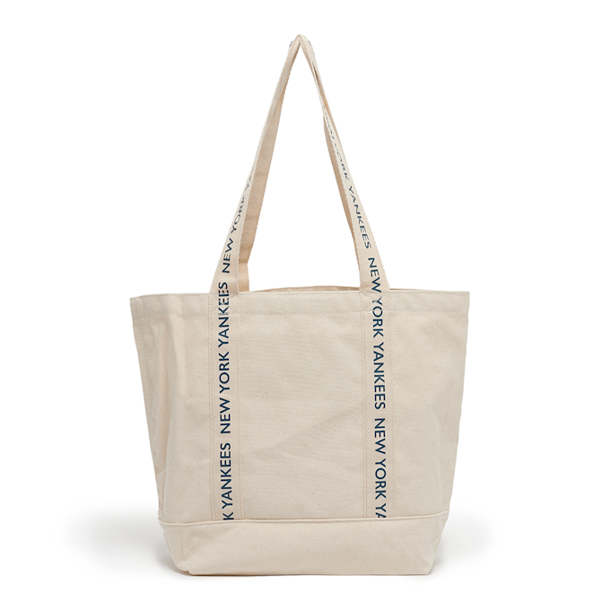 New Era New York Yankees MLB Strap Canvas Tote Bag beige 90422 3