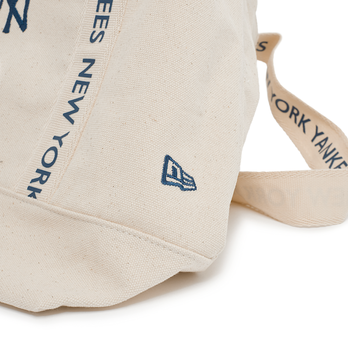 New Era New York Yankees MLB Strap Canvas Tote Bag beige 90422 5
