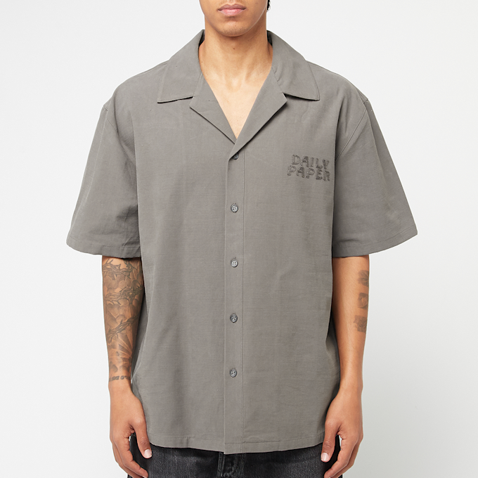 Daily Paper Chain Stitch Shortsleeve Shirt grey 90614 2