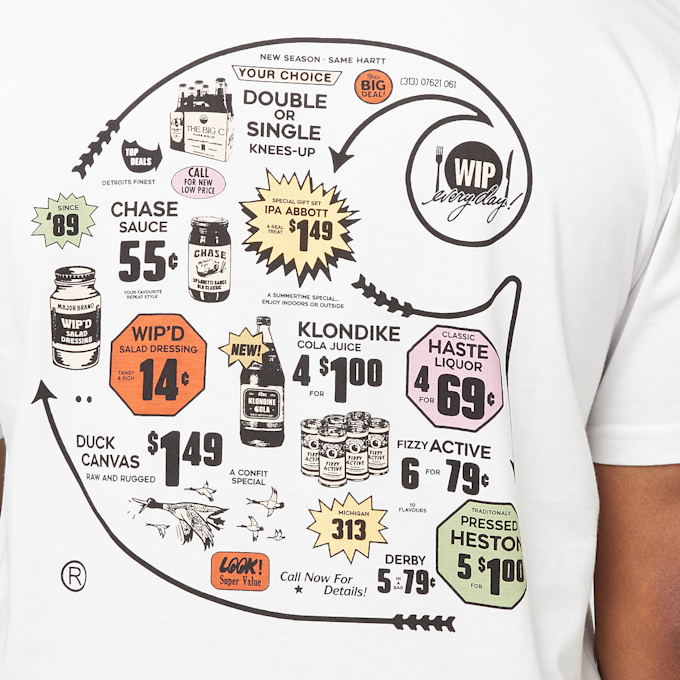 Carhartt WIP Catalogue C Logo T-Shirt wit 89213 6
