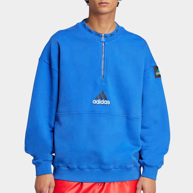 adidas Originals EQT Fleece Halfzip Sweatshirt blue 87747 2