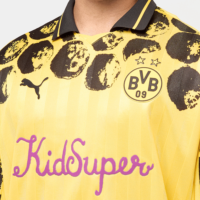 PUMA x KidSuper Borussia Dortmund (BVB) Longsleeve Retro Shirt geel 90087 5