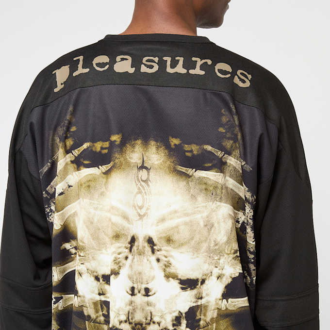 Pleasures x Slipknot X-Ray Hockey Jersey black 87757 6