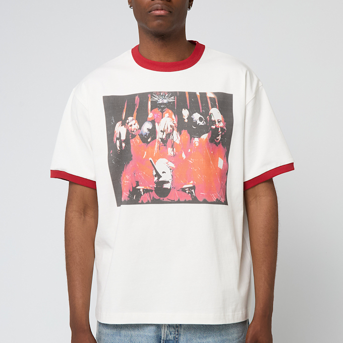 Pleasures x Slipknot Self Titled Ringer Shirt white 90615 2