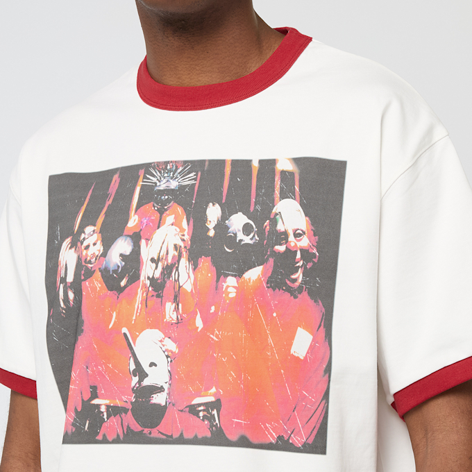 Pleasures x Slipknot Self Titled Ringer Shirt weiß 90615 5