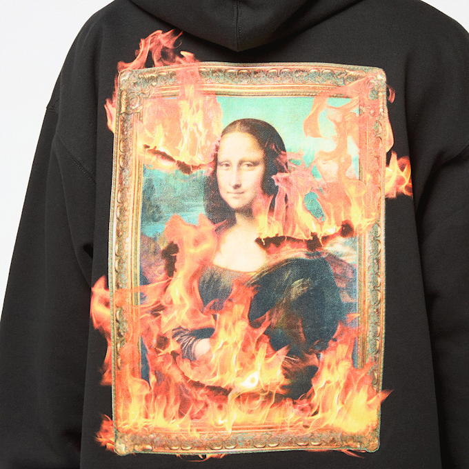 Pleasures Burn Again Hoodie schwarz 89410 6