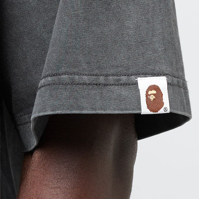 A Bathing Ape Garment Dye Spray Print College Relaxed Fit Tee gris 86323 7