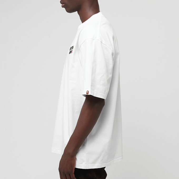 A Bathing Ape Logo Relaxed Fit Tee white 87766 3