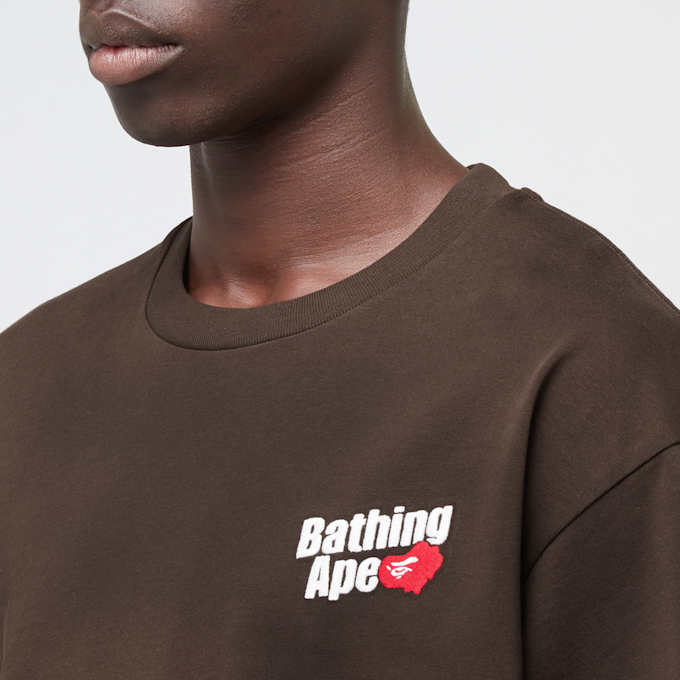 A Bathing Ape Logo Relaxed Fit Tee brun 89865 5