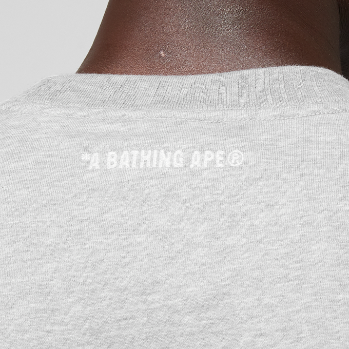 A Bathing Ape One Point Relaxed Fit Tee gris 89866 6